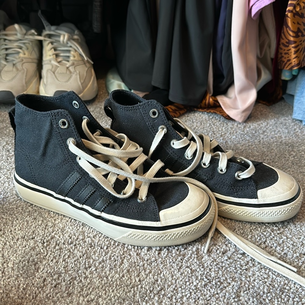 NWOT adidas Nizza Hi High Top Canvas